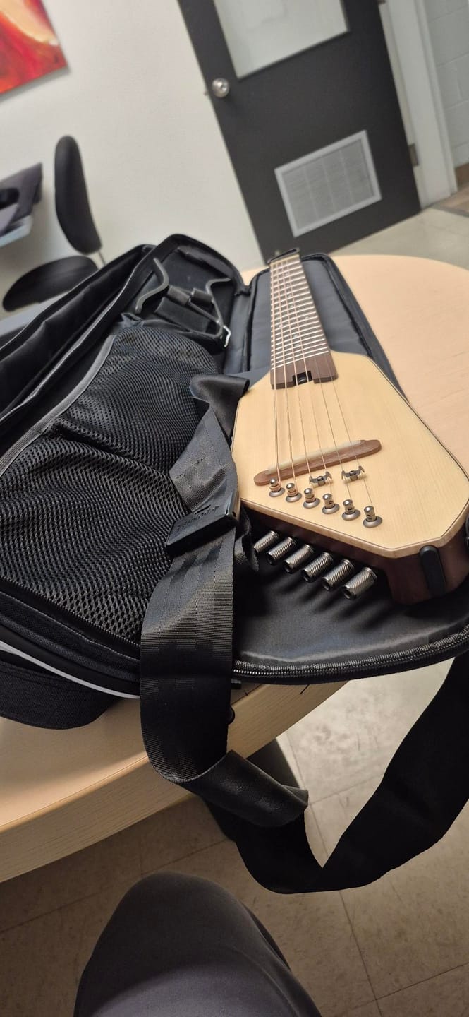 Customer photo review of Donner HUSH I PRO Acoustic-Electric Travel Guitar
