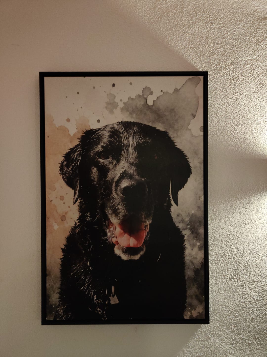 Customer photo review of Dein Haustier als Kunstwerk – mit Live-Vorschau, als Poster oder Leinwand