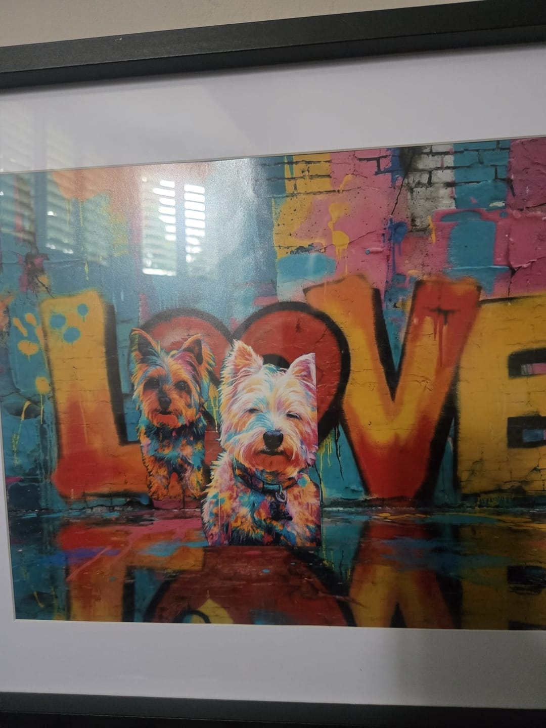 Customer photo review of Streetart -  Personalised Poster