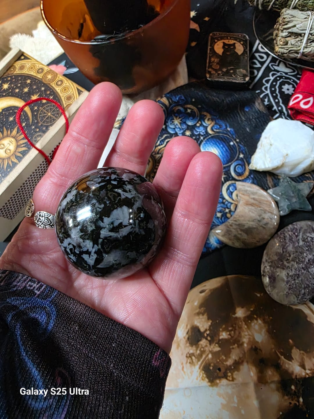 Customer photo review of Jasper Sphere — Grounding and Emotional Healing