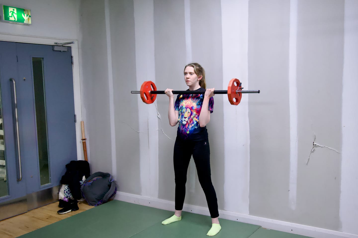 Customer photo review of MYSTICAL LION WOMEN SHORT SLEEVE RASH GUARD