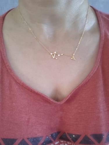 Customer photo review of Collar Constelaciones del Zodiaco