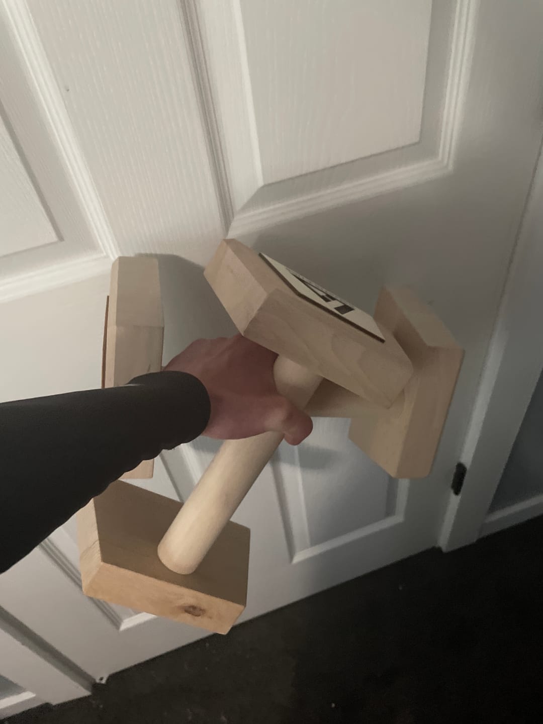Customer photo review of Wooden Parallettes MEDIUM