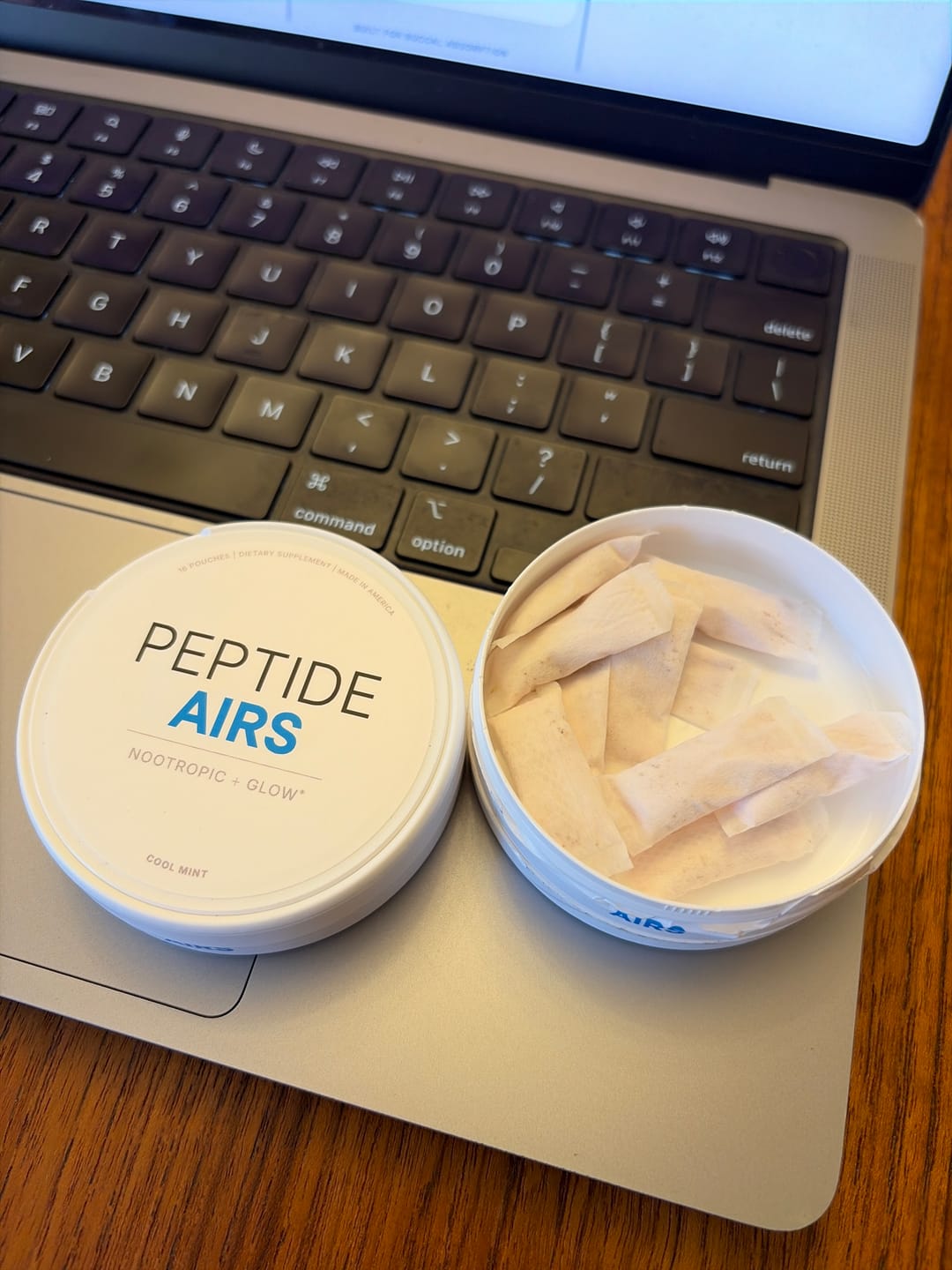Customer photo review of Peptide Airs - Glutathione & NAD+ Energy Pouches