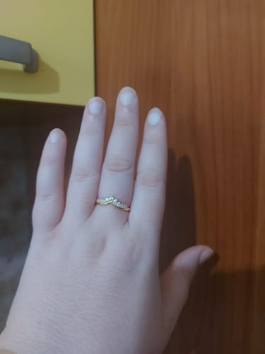 Customer photo review of Anillo Corona Circonitas