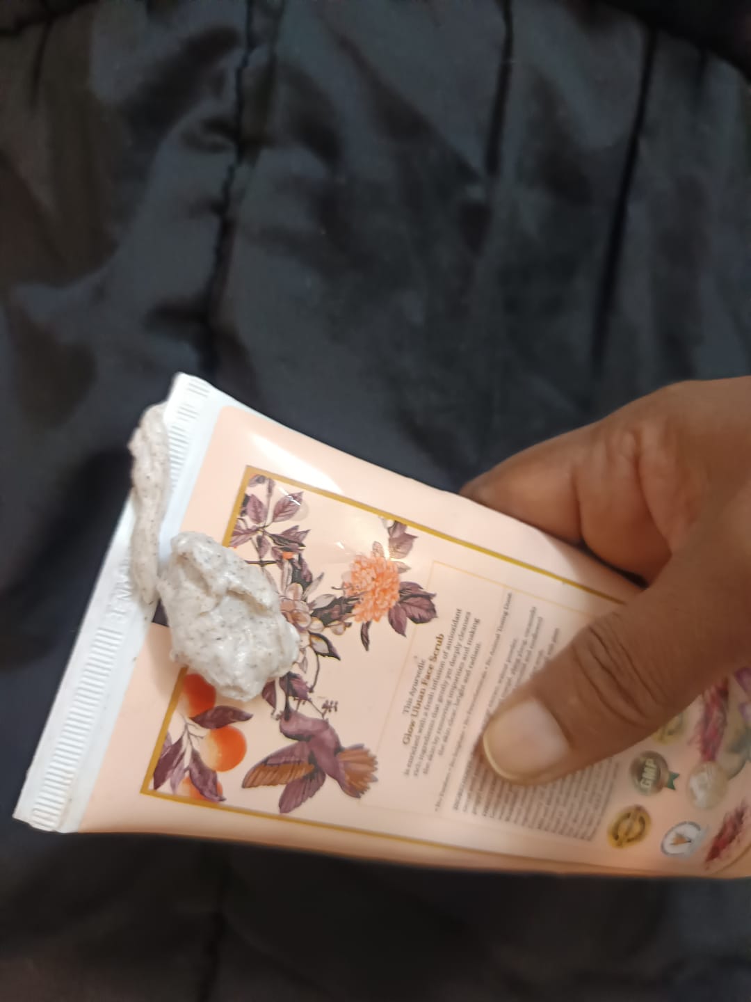 Customer photo review of Glow Ubtan Face SCRUB-150gms