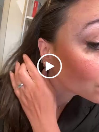 Customer photo review of Pendientes Lateral Brillante