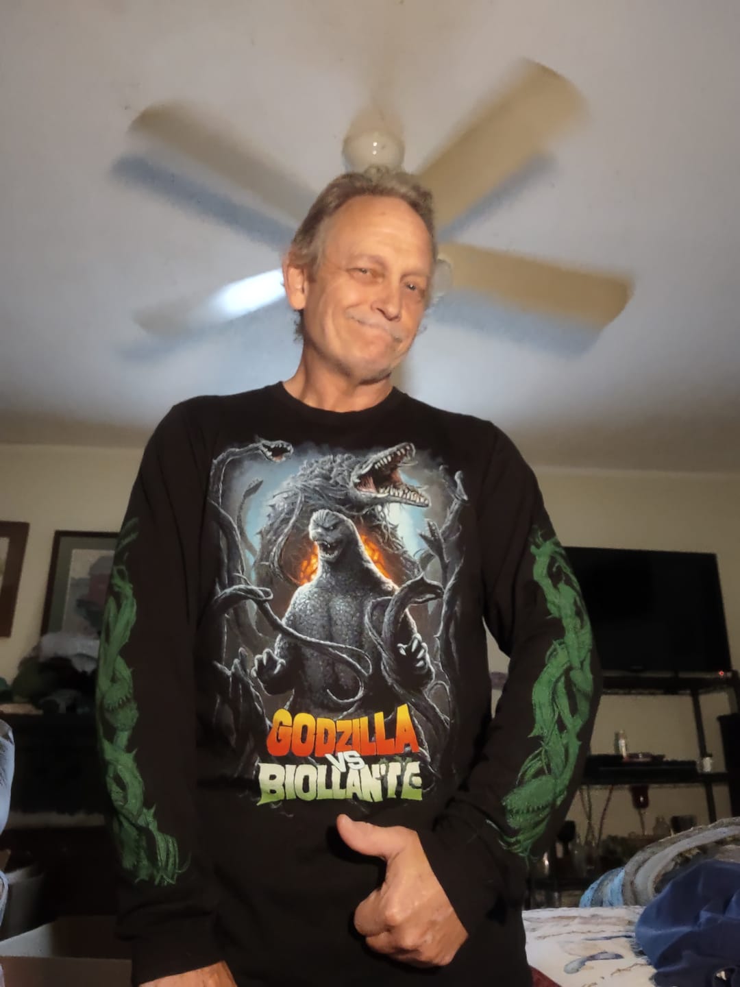 Customer photo review of GODZILLA VS. BIOLLANTE: AMALGAMATION - LONG SLEEVE SHIRT