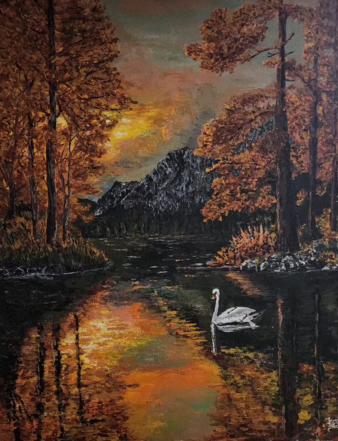Customer photo review of Golden hour | Paint by Number
