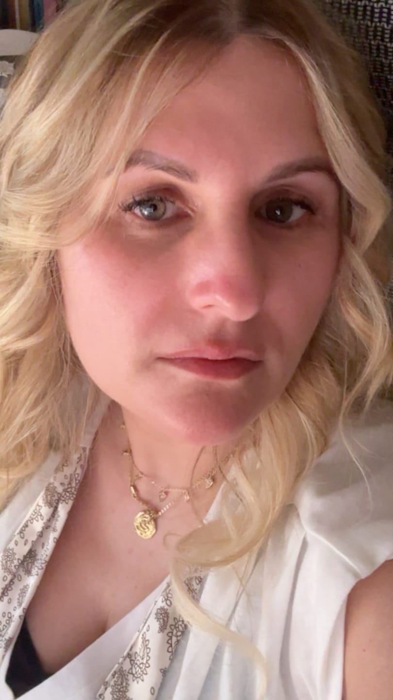 Customer photo review of Palma Spike Charm Necklace