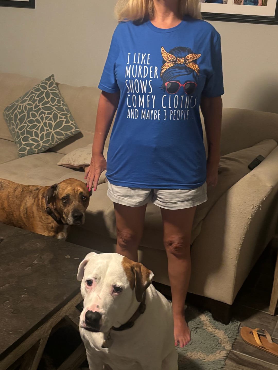 Customer photo review of Murder Shows & Chill - T-Shirt