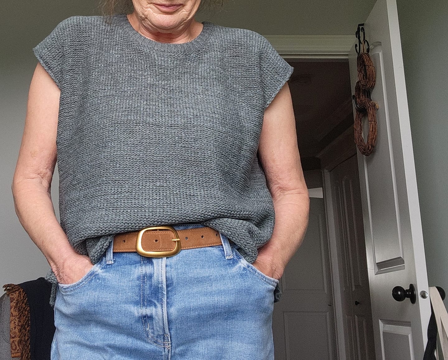 Customer photo review of Zen Knit Sweater Tee (Ash Jade)