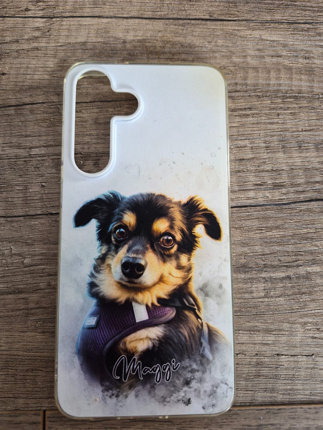 Customer photo review of Personalisierte Portrait Handyhülle – Aquarell Stil