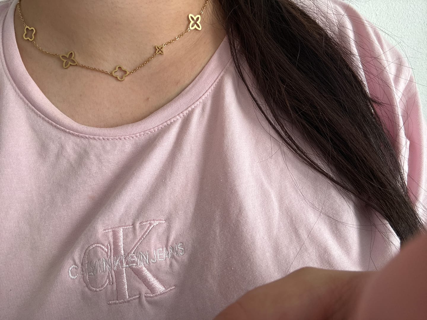 Customer photo review of Clover Halskette