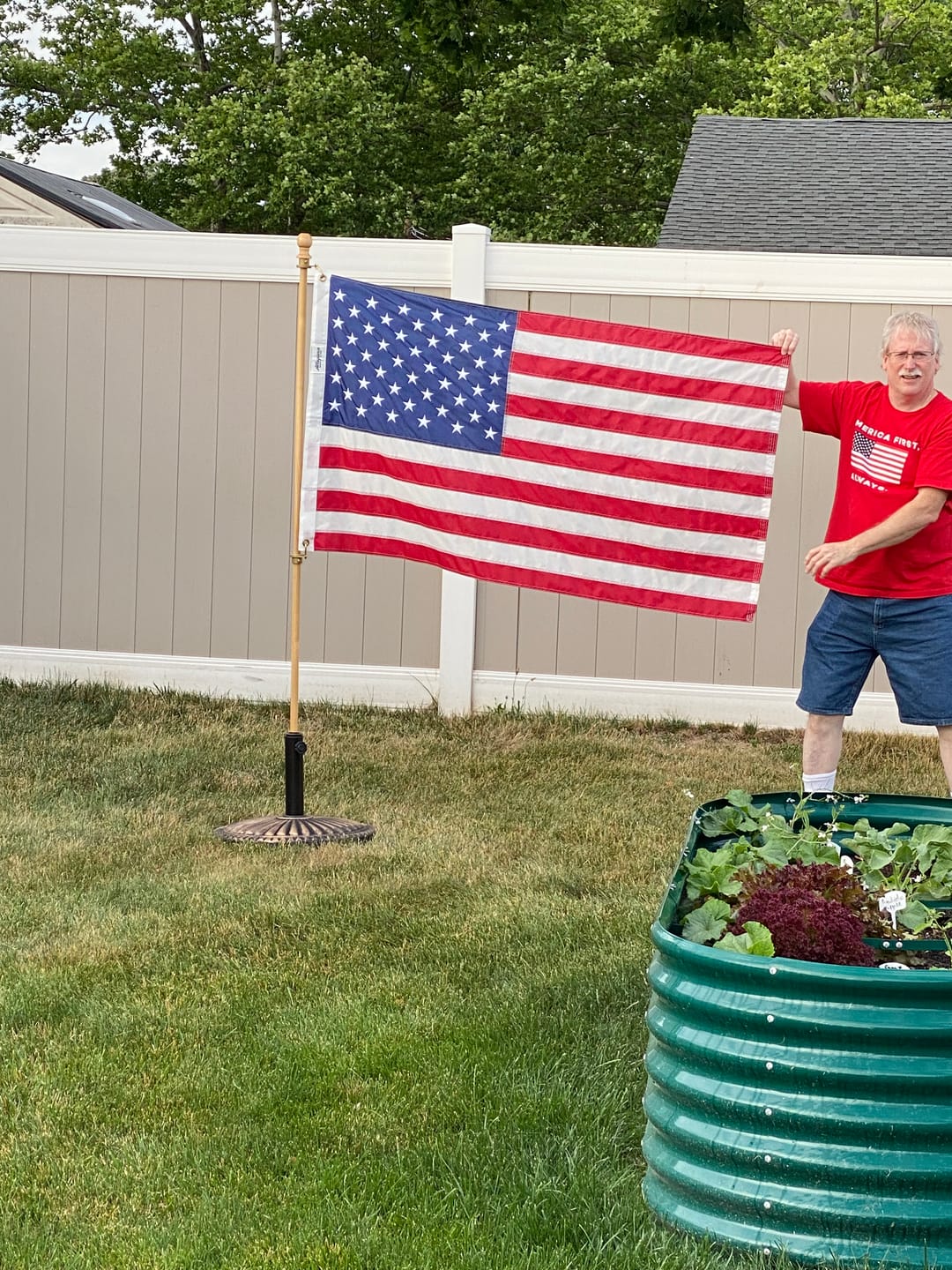 Customer photo review of 16" x 24" American Flag