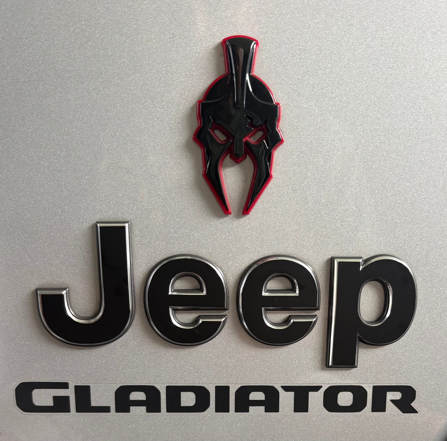 Customer photo review of JEEP Gladiator Emblem Overlay Decal Set | Fits 2020+ Jeep Gladiator