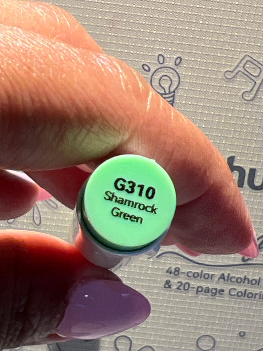 Customer photo review of Ohuhu Honolulu B G310 (Replace G2) Individual Marker, Brush & Fine