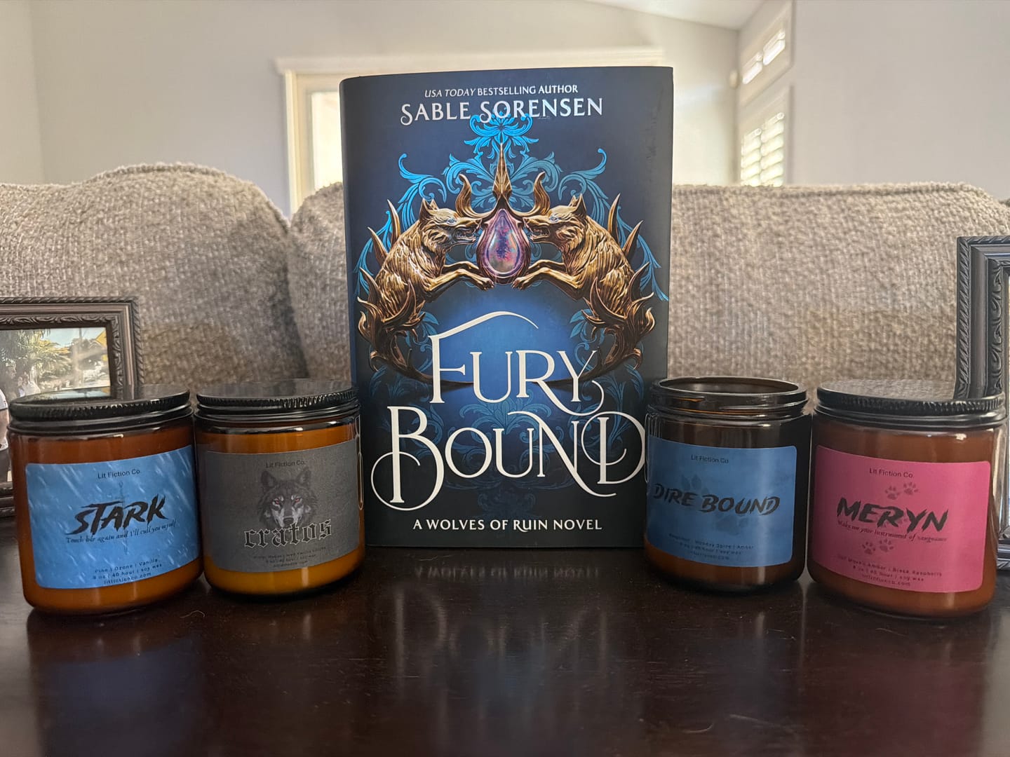 Customer photo review of Cratos | Licensed Sable Sorensen | Wolves Of Ruin | Dire Bound Candle