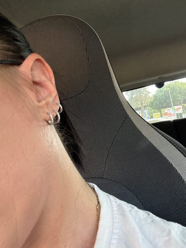 Customer photo review of Pendientes Triple Aros