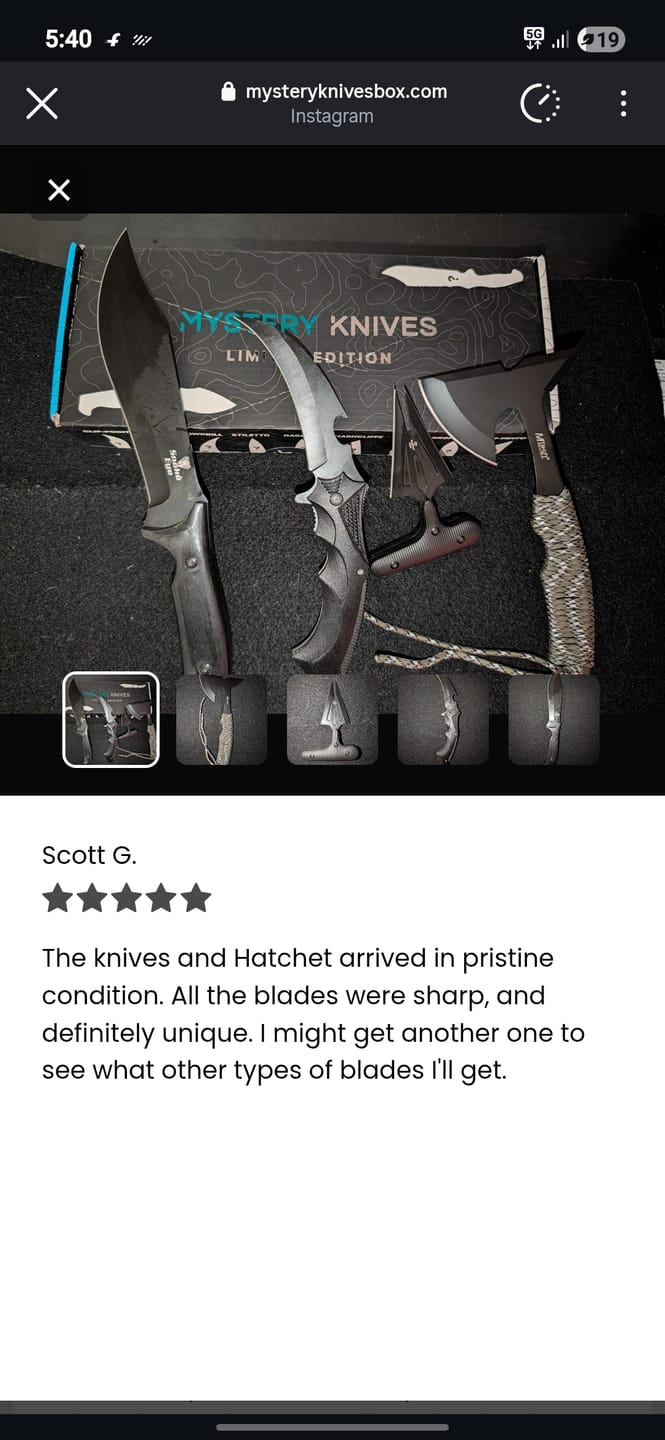 Customer photo review of NINJA MYSTERY BOX™