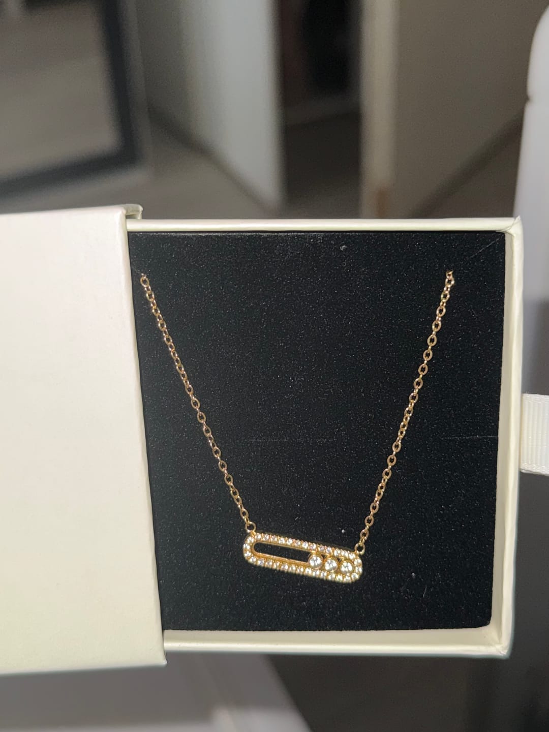 Customer photo review of Pave Soul Kette 18K Vergoldet