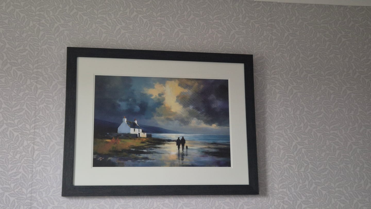 Customer photo review of Out With Duke Art Print