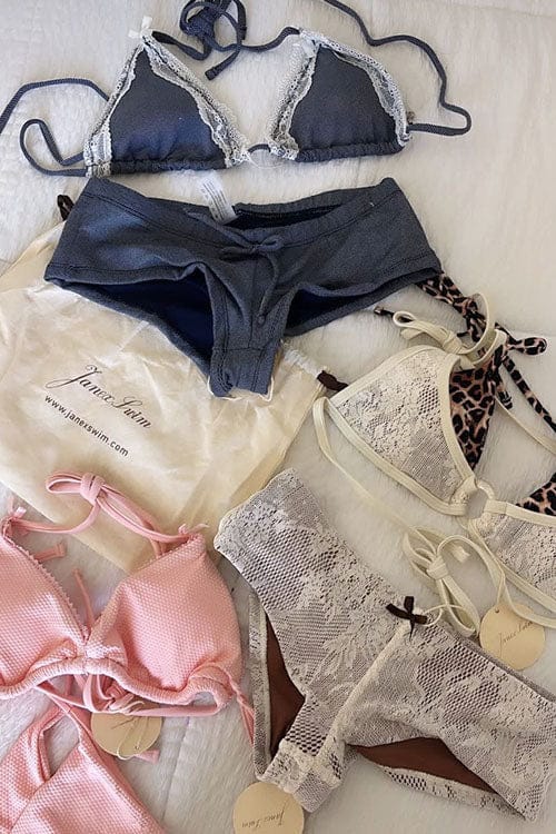 Customer photo review of Crystal Cream Lace Leopard Print O Ring Double Layer Top & Cheeky Boyshorts Bikini Set