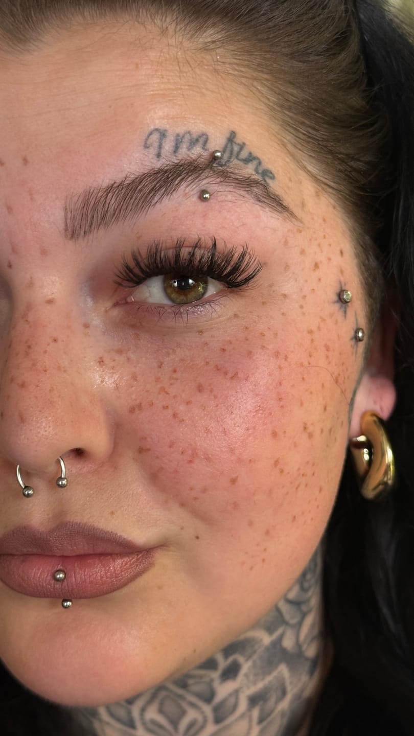 Customer photo review of 2-in-1 Freckle Pen & Eyeliner