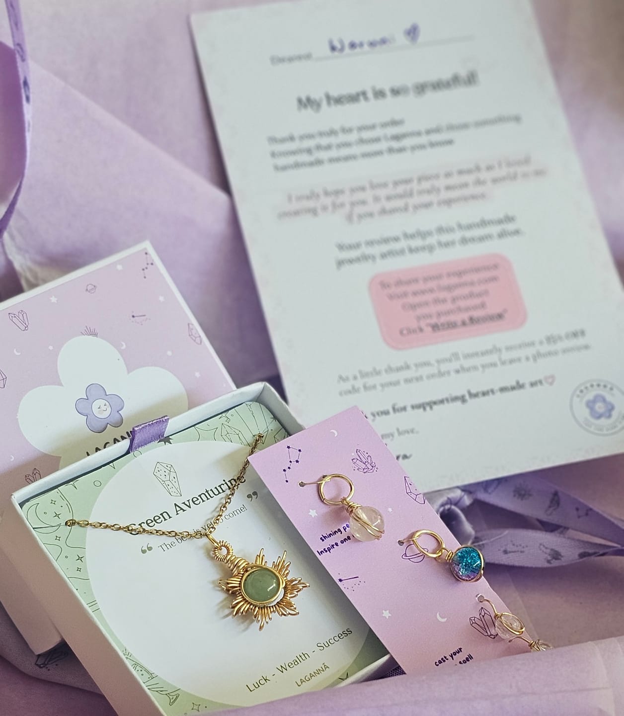 Customer photo review of Eternal Sun Necklace | Yellow Onyx