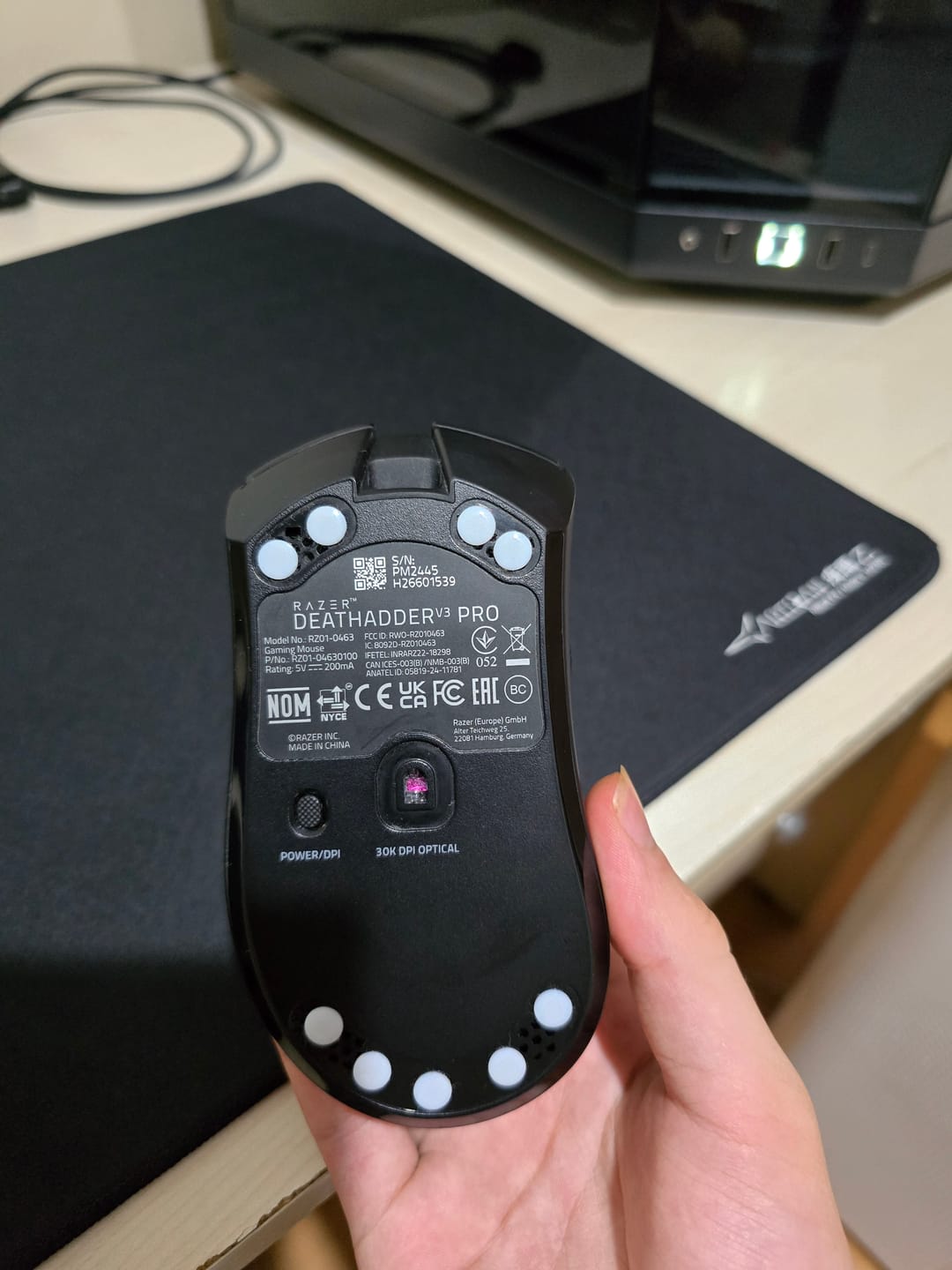 Customer photo review of X-Raypad Jade Mouse Skates