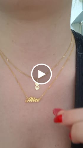 Customer photo review of Collar Nombre - Personalizado