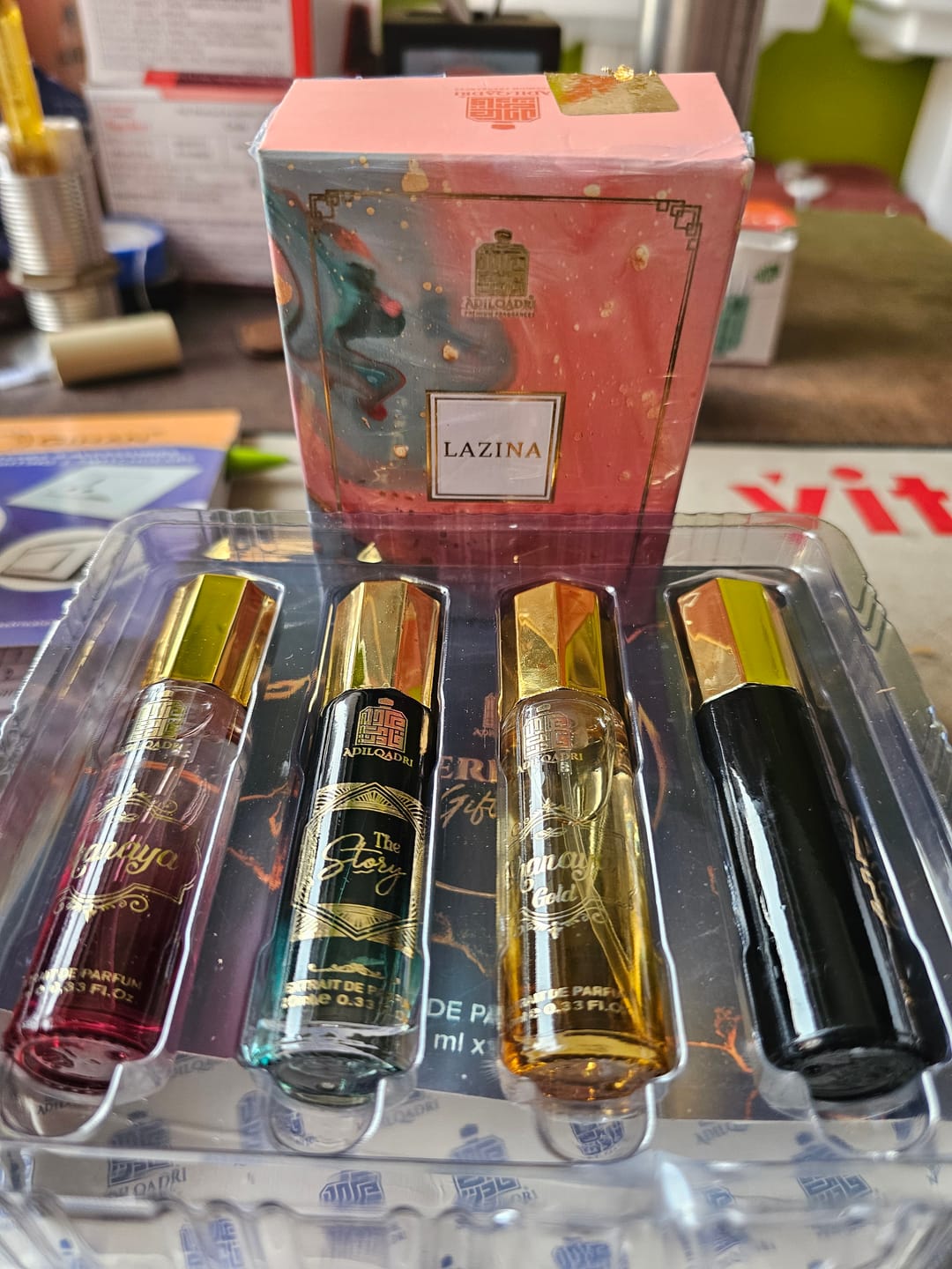 Customer photo review of Perfume Gift Set 4 Pcs Premium Perfume Spray