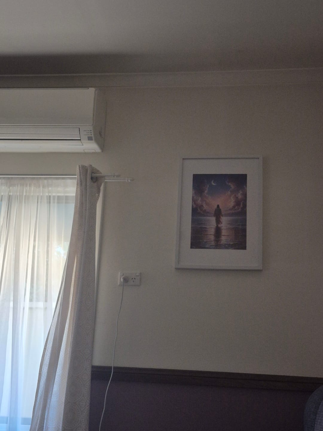 Customer photo review of Christianartworkshop Easter Twilight Waters Jesus Faith Wall Art Print: A Daily Reminder of His Calm