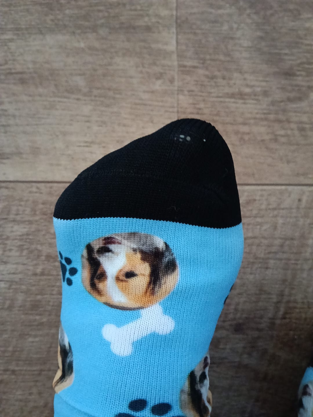 Customer photo review of FaceSock® | Custom Honden Sokken Met Foto