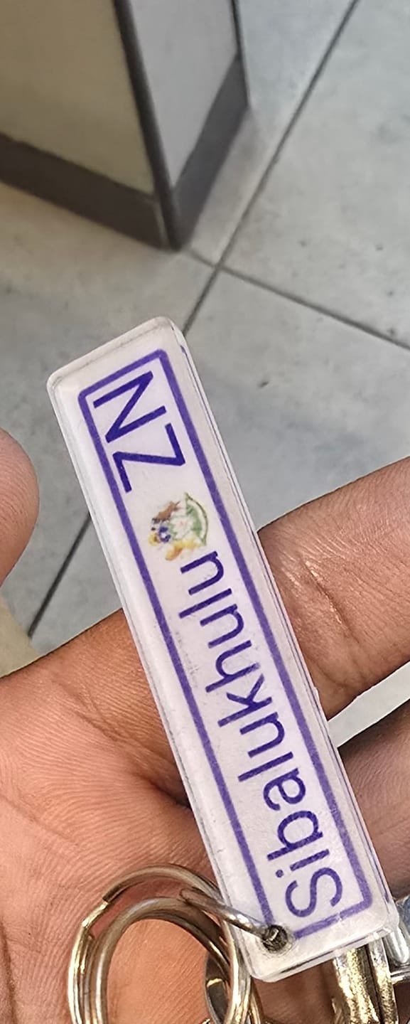 Customer photo review of Number Plate Keyring