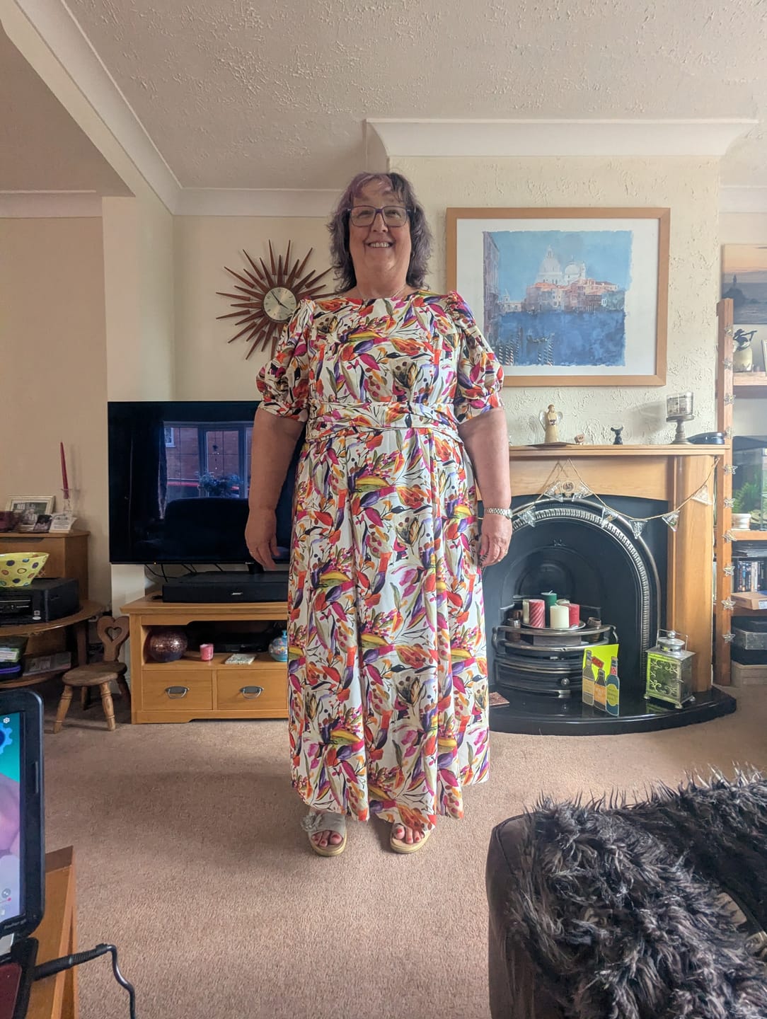 Customer photo review of Abstract Bloomscape Viscose Fabric