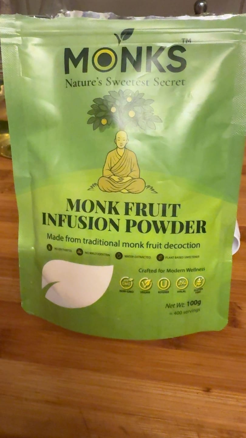 Customer photo review of MonkFruit Sweetener