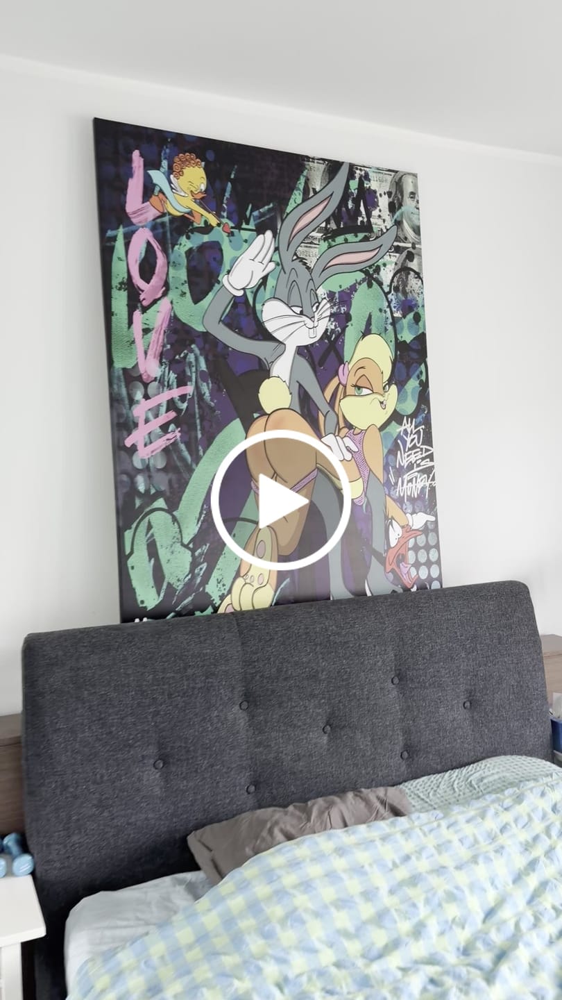 Customer video review of Bunny Love | Obraz