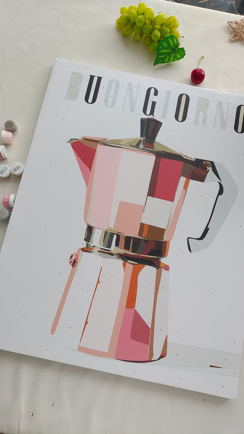 Customer photo review of Good Morning | Paint by Number