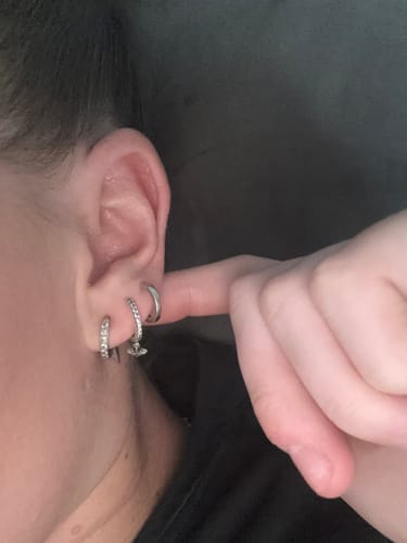 Customer photo review of Pendientes Galaxia