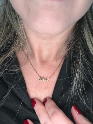 Customer photo review of Collar Nombre - Personalizado