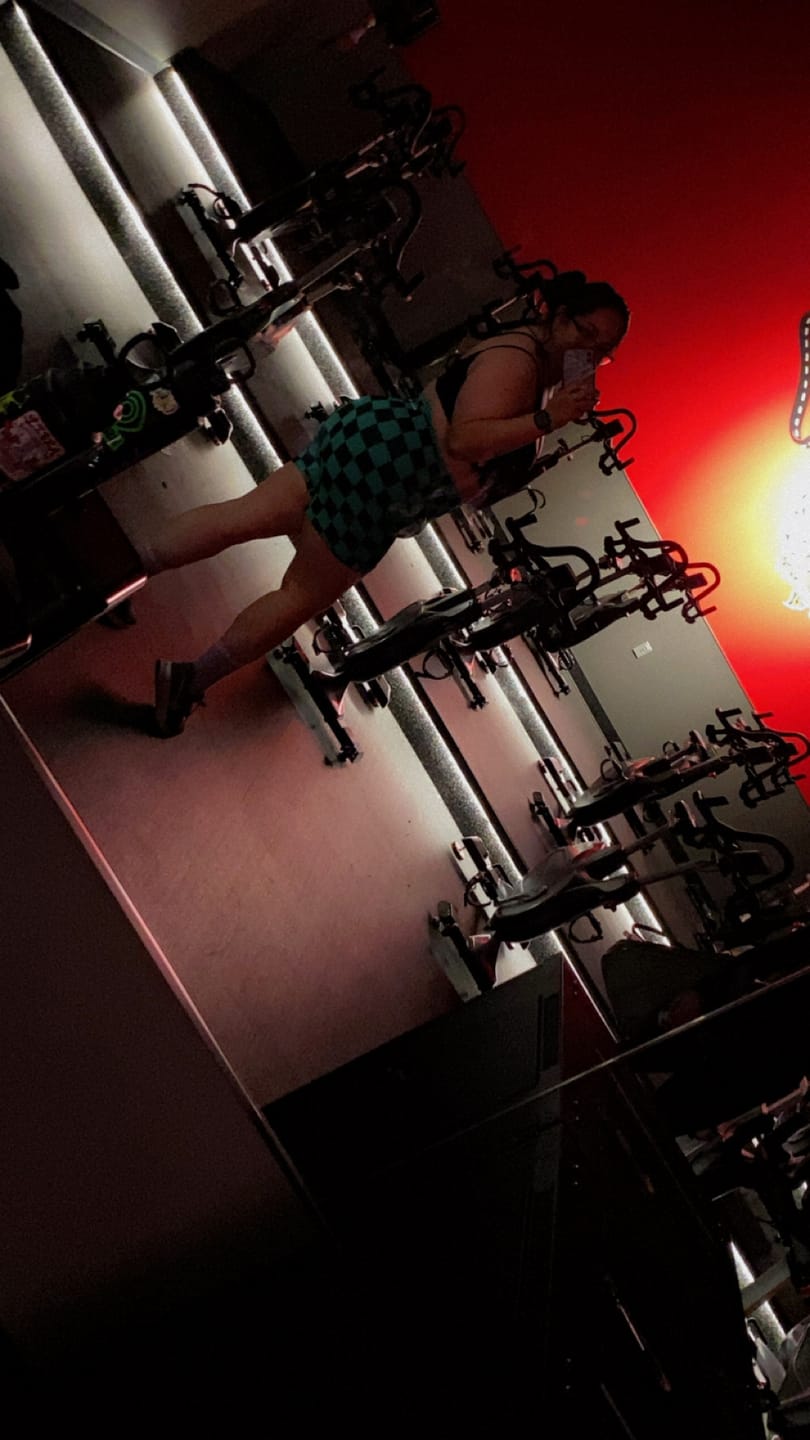 Customer photo review of Checkered Pattern Seamless Shorts