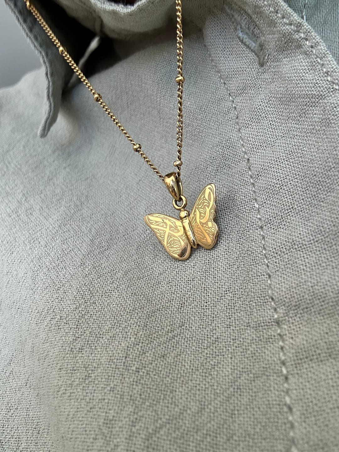 Customer photo review of Patience & Hope Necklace