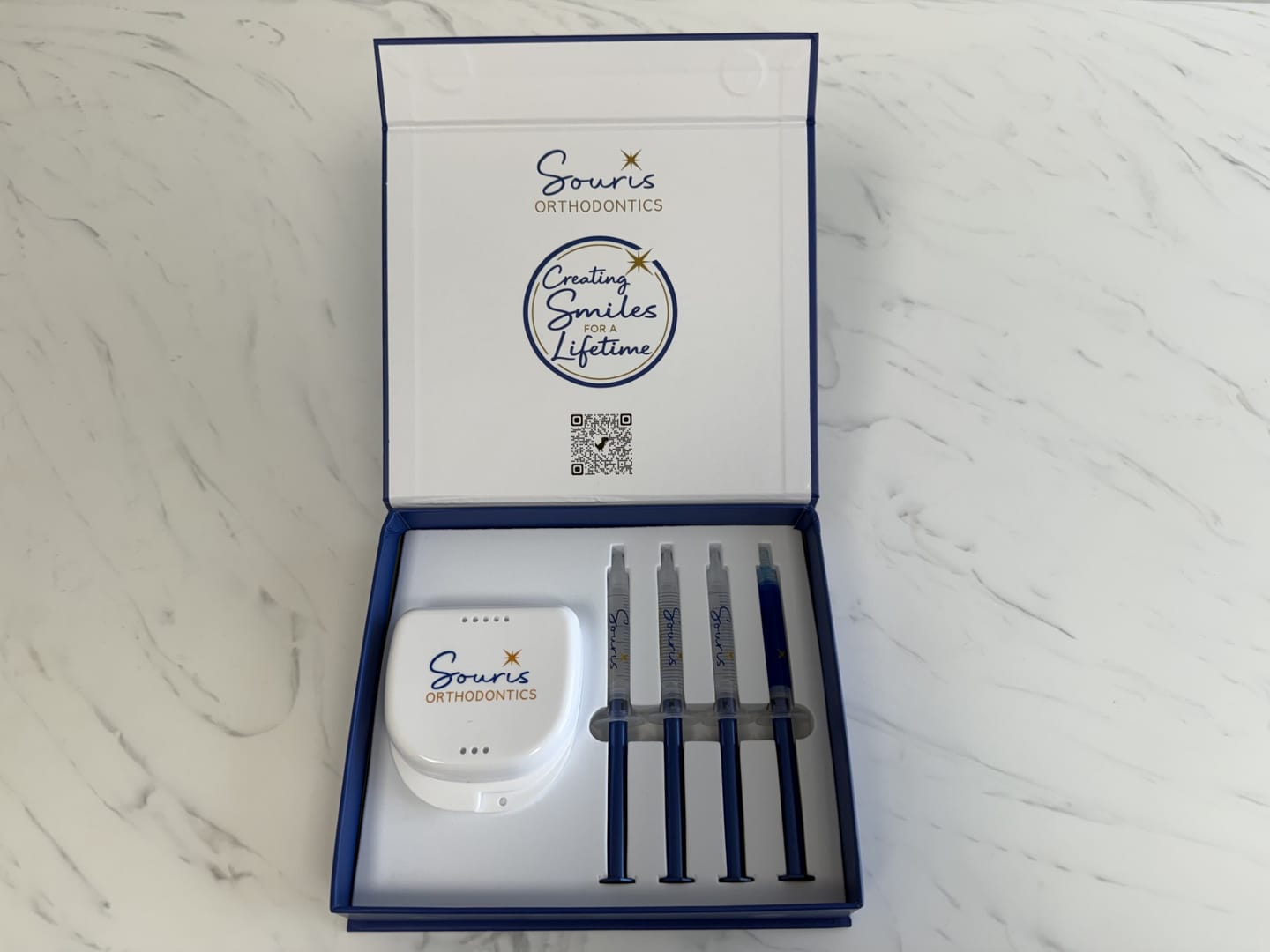 Customer photo review of Retainer Delivery + Whitening Kits