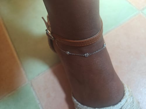 Customer photo review of Tobillera Diamonds