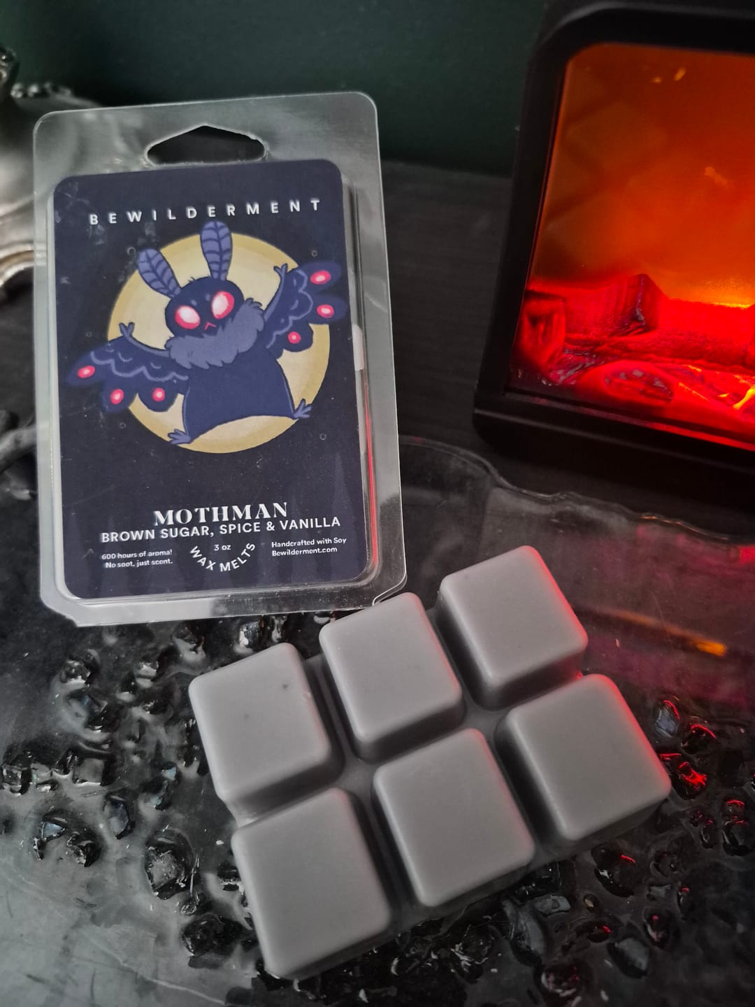 Customer photo review of Mothman Wax Melts