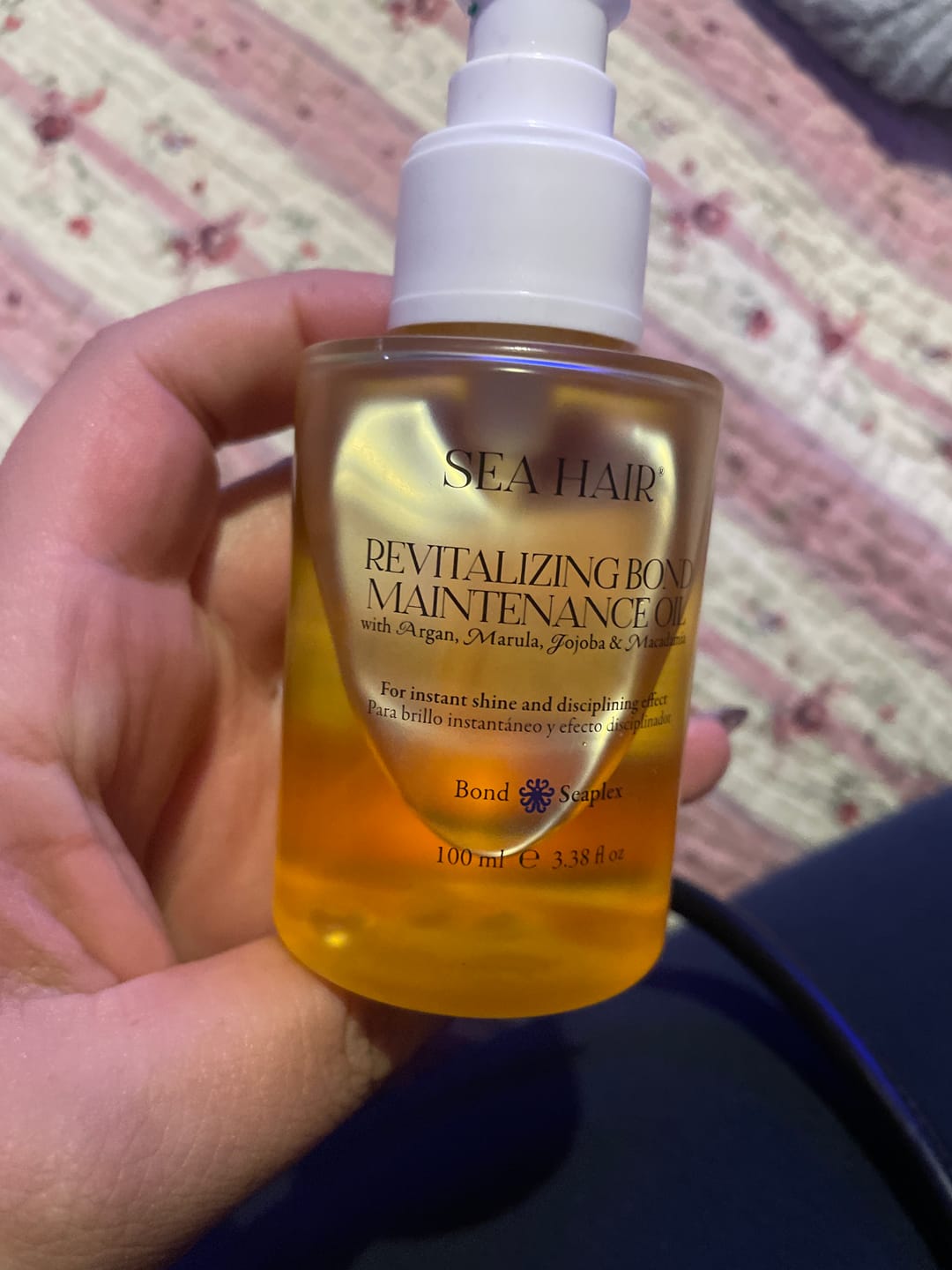 Customer photo review of Óleo Revitalizante Seaplex Bond Sea Hair