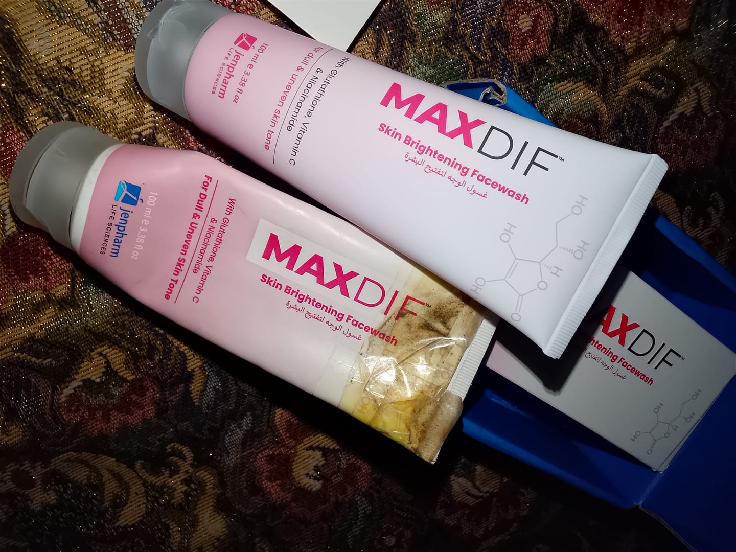 Customer photo review of Maxdif Facewash
