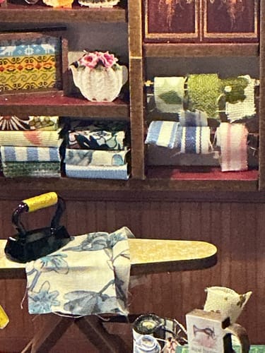 Customer photo review of Sewing Room DIY Wooden Book Nook Shelf Insert