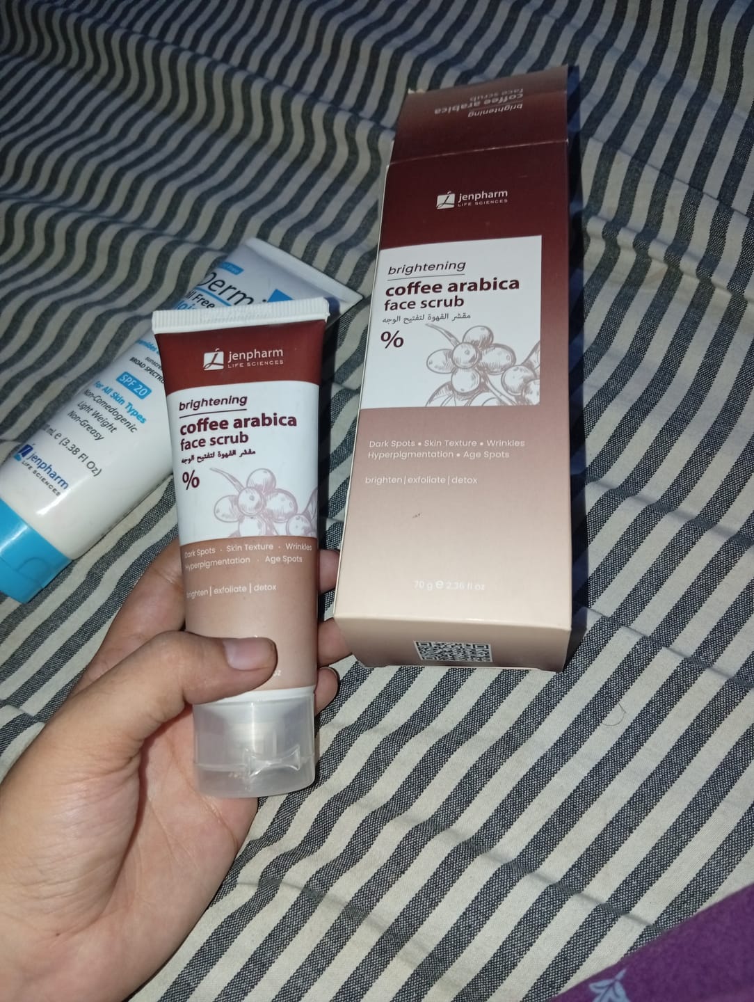 Customer photo review of Brightening Coffee Scrub